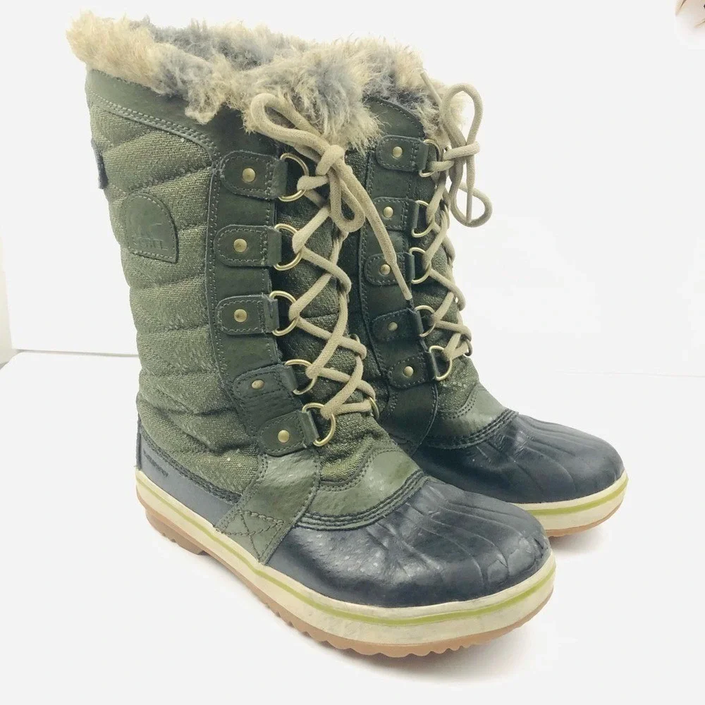 SOREL Tofino II Youth‎ Girl's Peatmoss Winter Boots Weatherproof Size 3